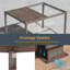 Pergola à persiennes en aluminium avec auvent-280926980