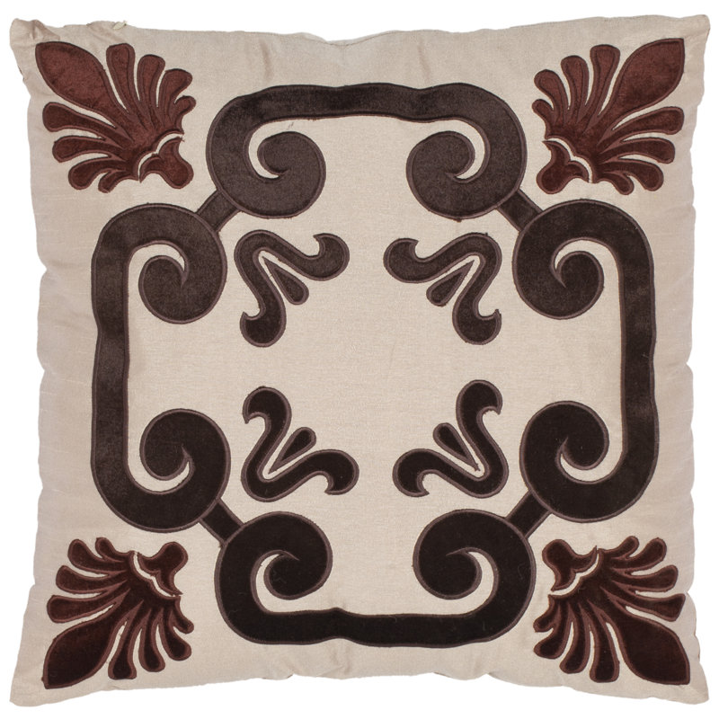 Weston Embroidered Reversible Throw Pillow
