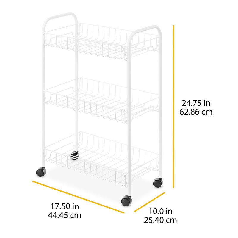 Rayonnage 17,5 po avec roulettes