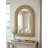 24.2"x36"  Woven Texture Decorative Arched Mirror