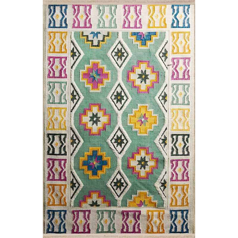 Tapis multicolore intérieur / extérieur en polypropylène tissé à la machine Sudarshan Sothwestern