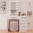Boahaus Sofia Modern Lighted Vanity Table, Mirror with Lights Add-On, USB (Type A & C) and 06 Drawers for Storage