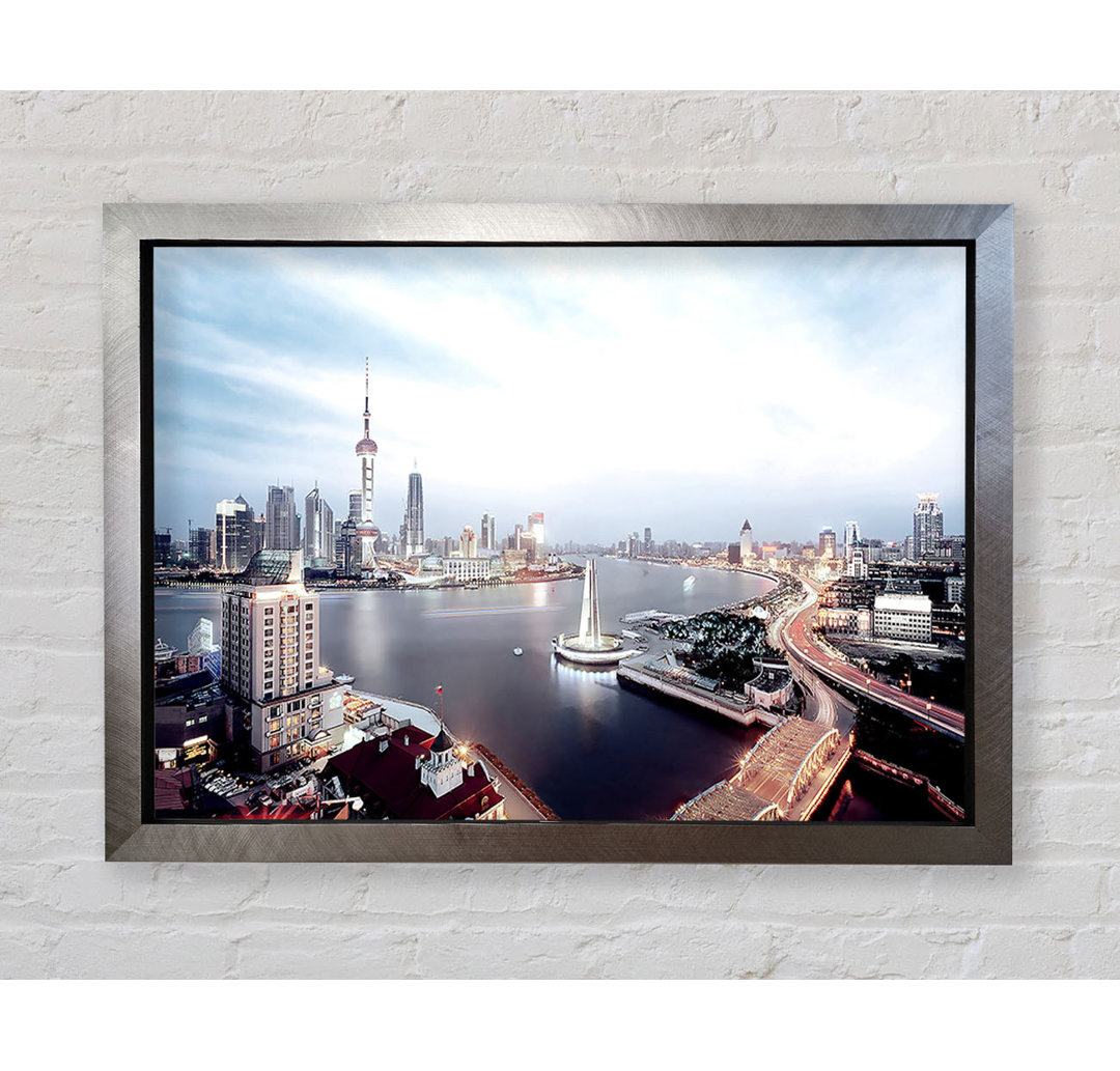 Skyline von Shanghai - Einzelner Bilderrahmen Kunstdrucke