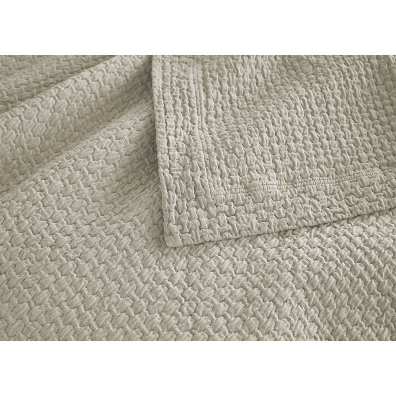 Standard Linen Cotton Sham with Textured Design