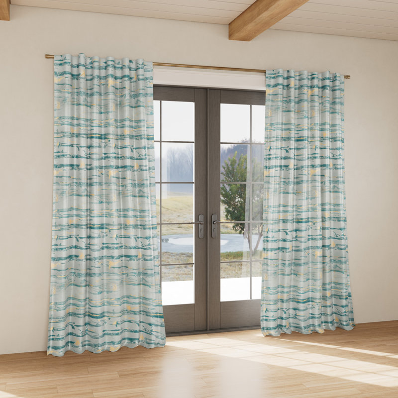 Serenity Room Darkening Curtain Single Panel, 50" W x 84" L