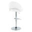 Tabouret de bar réglable avec pivot en métal chromé et similicuir avec repose-pieds rond en T - ensemble de 2-1197912391-1197912411