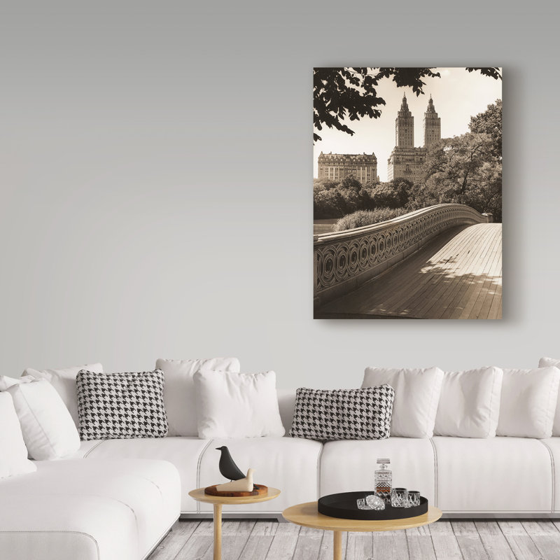 Avisha «Central Park Bridge 4», reproduction de photo sur toile tendue, H 47 po x l 35 po