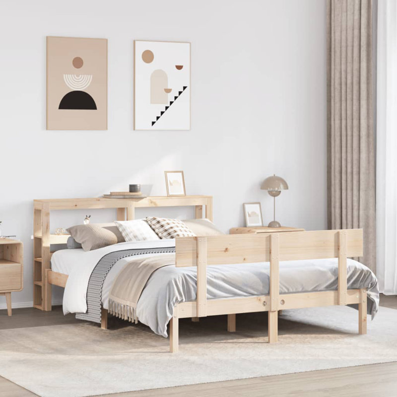 Broderick Bed, Brown, 140 x 200cm