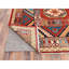 Tapis rouge en laine noué à la main de style afghan 10 pi x 13 pi 10 po AA9DB789FB8145788916D06543D23A45