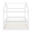 Structure de lit en bois avec clôture-1053917441