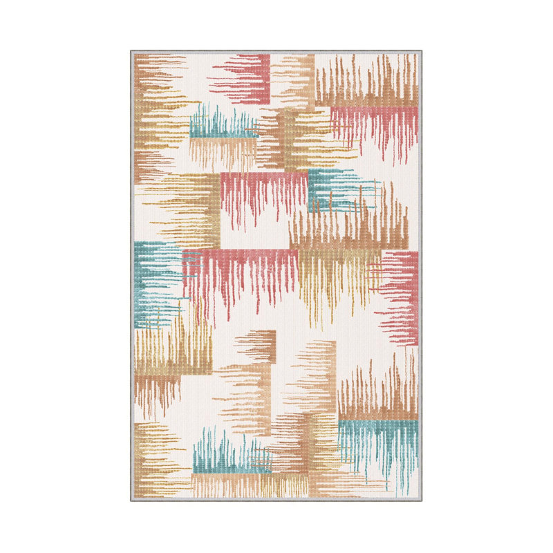 High-Quality Hall Carpet, 3D Digital Print, 3.3 x 4.9 Feet | 100% Polyester, 650 g/m², 0.3 in Pile Height | Antibacterial, Non-Slip Underside, Machine Washable | Perfect for Entryways, Living Rooms & More