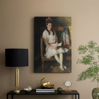 Portrait de Gertrude Russell - toile tendue par Frank Weston Benson