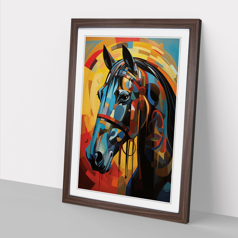 Horse Modern Art - Framed Print