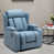 Blue Faux Leather