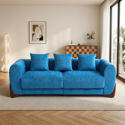 Canapé rembourré 85,5 po Chenille