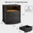 Modern Curved Nightstand with Light & Power Outlet, Wood Finish Bedside Table with Drawer & Open Shelf-356912459