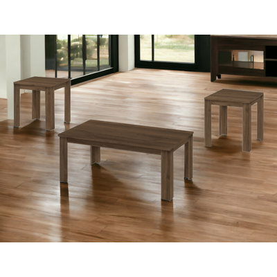  Wood Coffee Table Modern Coffee Table Set Of 3 Living Room Table Center Table Accent Table