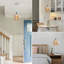 Luminaire suspendu simple en chrome à 1 lumière-947307662