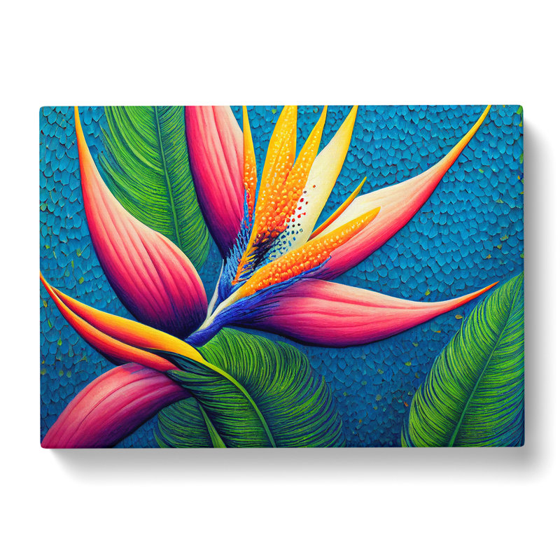 Enticing Bird Of Paradise Flower - Wrapped Canvas Print, 50cm H x 76cm W x 3cm D