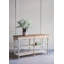 Console en bois avec tablette ouverte