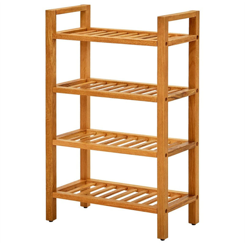 Solid Wood Shoe Rack, 31.5"H x 19.7"W x 10.6"D