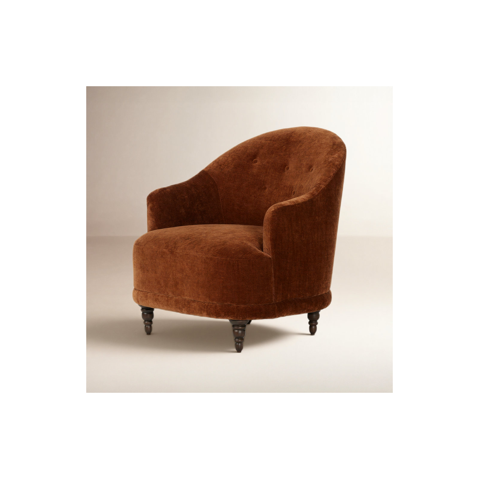 Reid Velvet Tufted Armchair