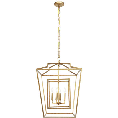 Matherne 4 - Light Lantern Geometric Chandelier