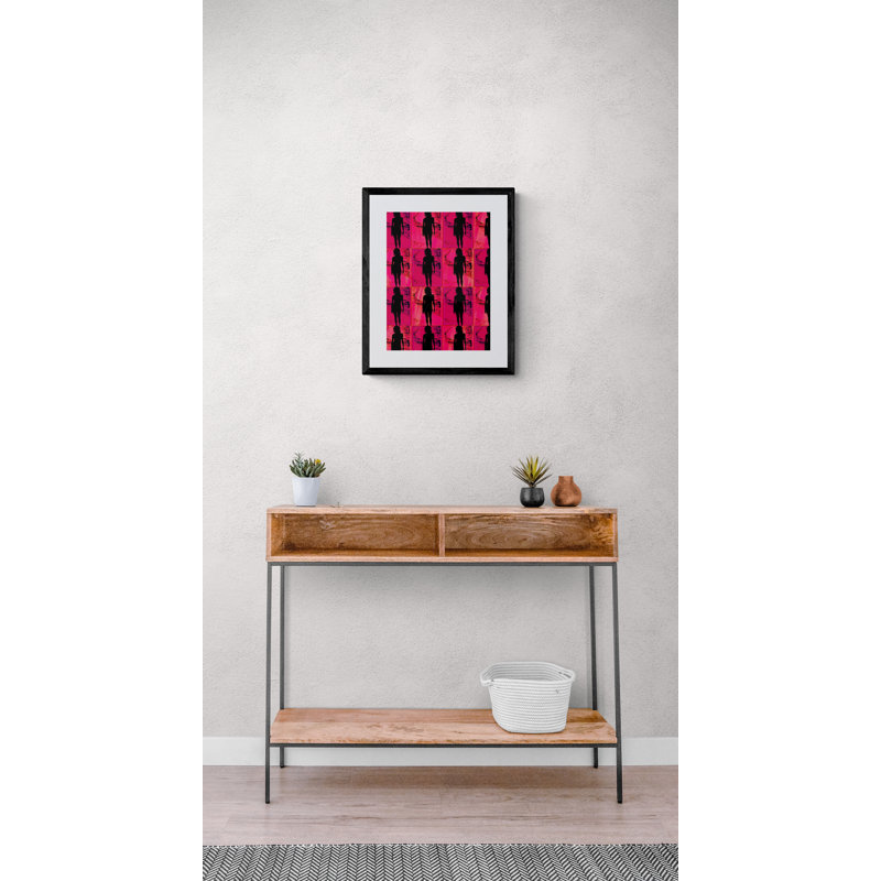 Silhouette In Magenta Print by Leonard Askowitz