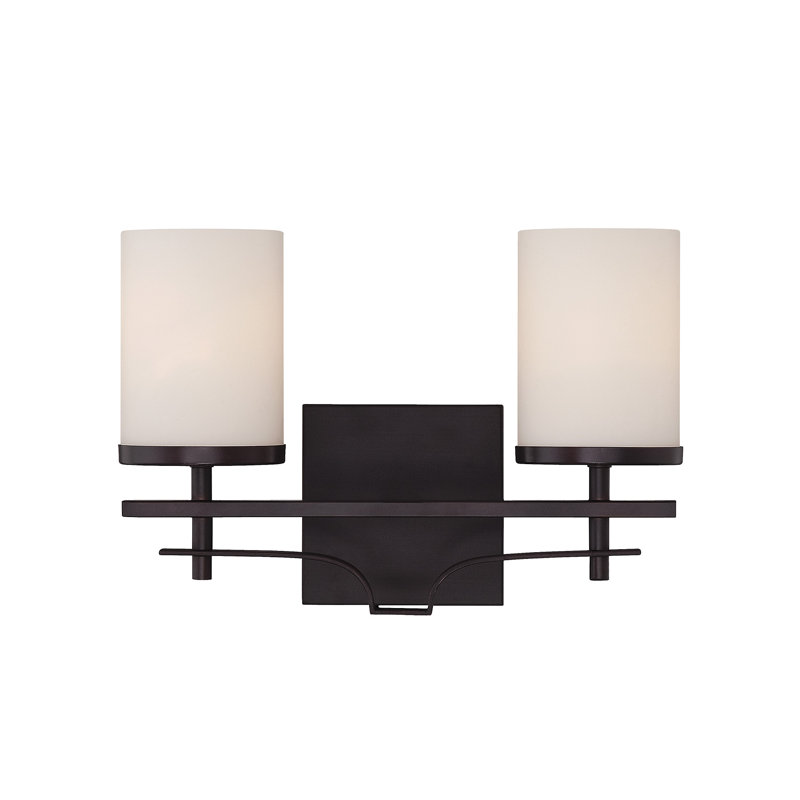 Éclairage pour salle de bain 2 lumières Savton House Colton en bronze anglais, Bronze