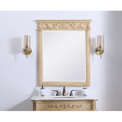 Aurillac Traditional Beveled Bathroom/Vanity Mirror