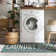 Non-Slip Rubberback Blue Laundry Room Runner Rug