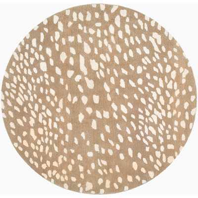 Jona Light Brown Hand-Tufted Wool Rug