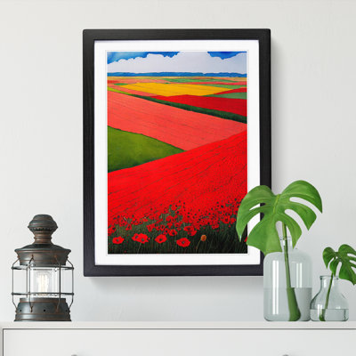 Watercolour Poppy Field Vol.1 - Single Picture Frame Print