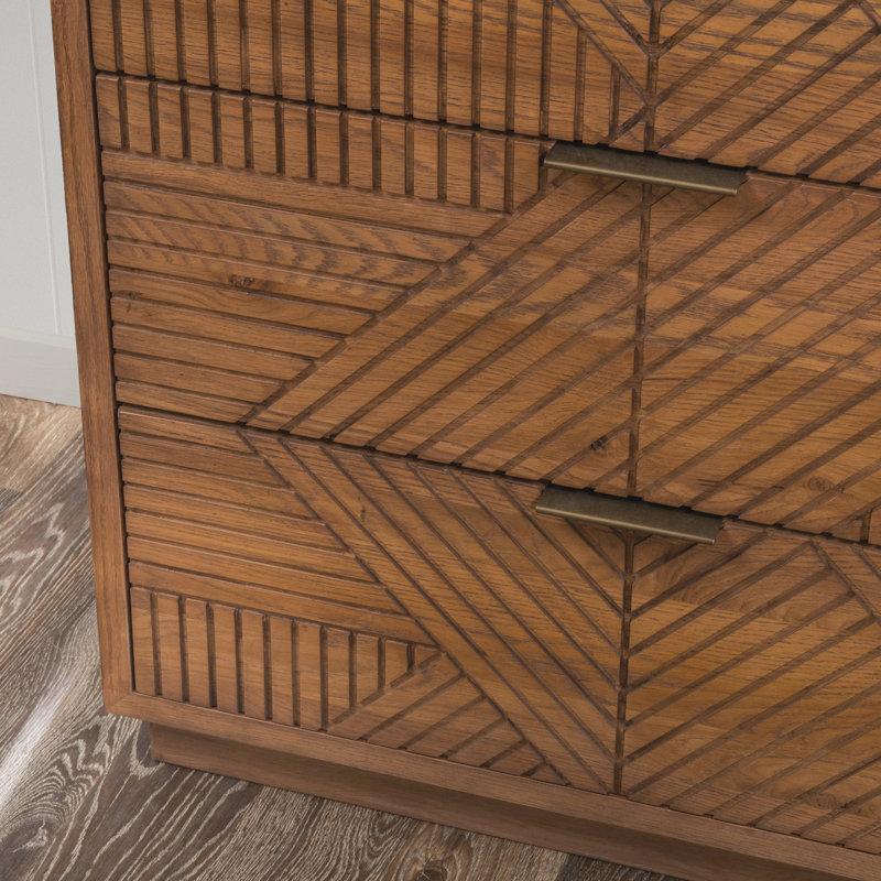 Santa Clara 6-drawer Wood Dresser, Brown