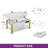 Balconera 4-In-1 Coffee Table With RGB Light & Type-G Outlets-114781955