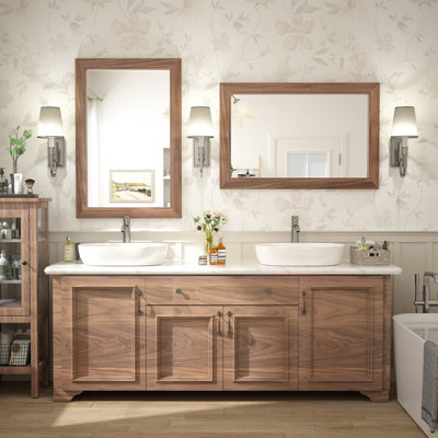 Amara Tempered Glass Mounted Wall Mirror