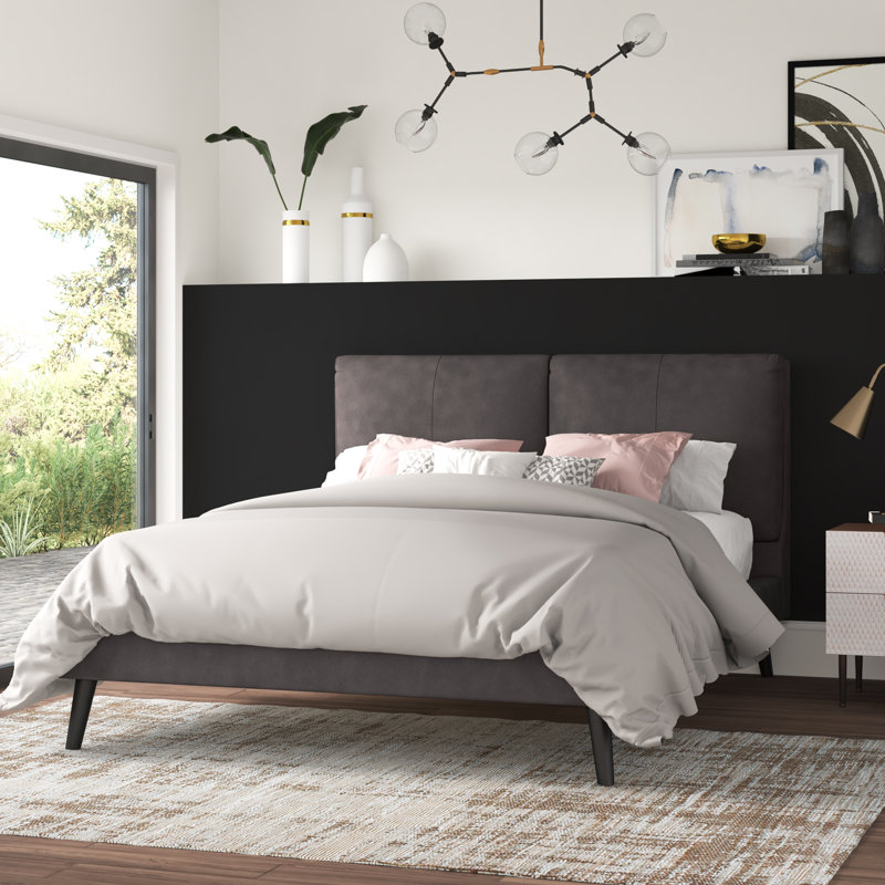 Alia Upholstered Platform Bed, Queen