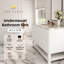 Lavabo de salle de bain encastrable blanc avec trop-plein 15,5 "x 12" Los Flexi pour petite salle de bain-131565894-131565896