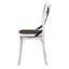 Ensemble de 2 chaises de salle à manger de style rustique moderne avec design rétro en X