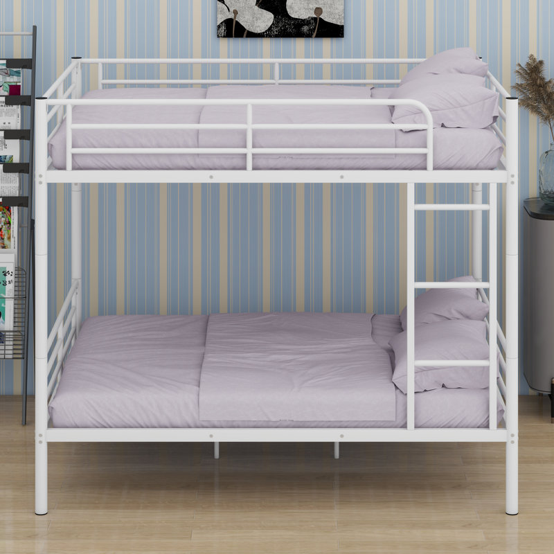 Metal Bunk Bed, White