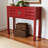 Almat Console Table, classic & antique, 6-Drawers, 2-doors, Red 33.46'' H X 37.80'' W X 11.81'' D