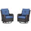 Chaises berçantes d'extérieur pivotantes en osier pour patio avec table d'appoint-1488238516