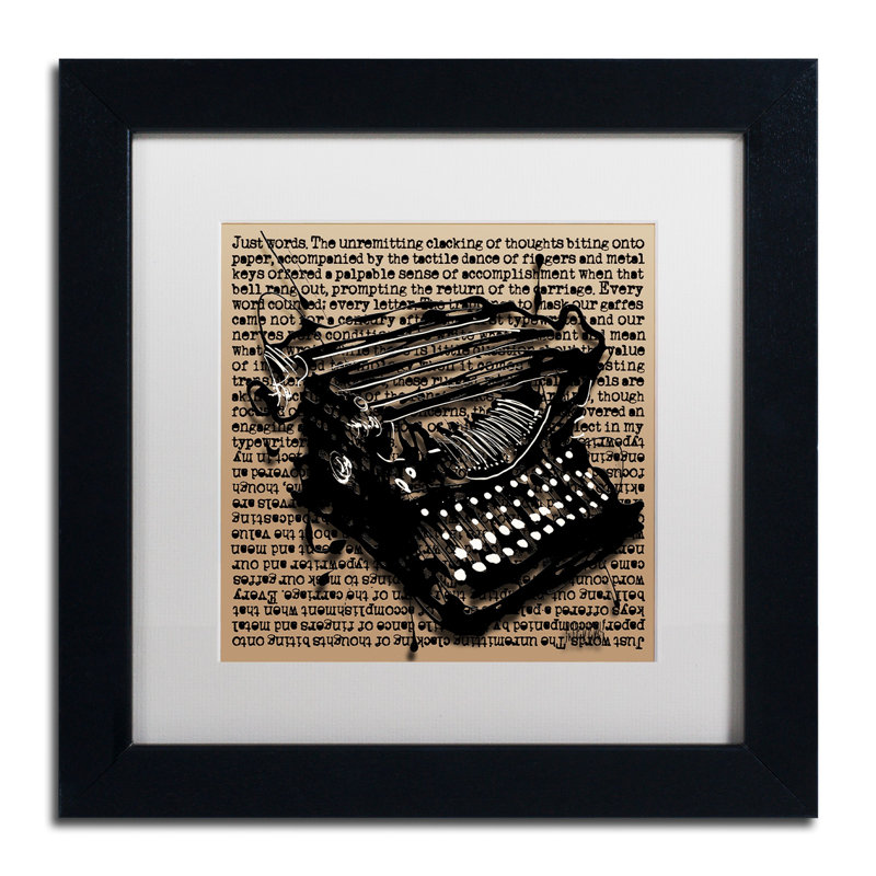 « three-quarter machine » par roderick stevens, impression encadrée, H 11 po x l 14 po x P 0,5 po