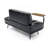 Modern End Of Bed Bench With Adjustable Side Table, 360-Degree Swivel Tray, Ideal For Multiple Room Settings And Comfortable Seating-273205329