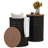 Nesting Storage Ottomans Set Of 2 With Lids, Hidden Space