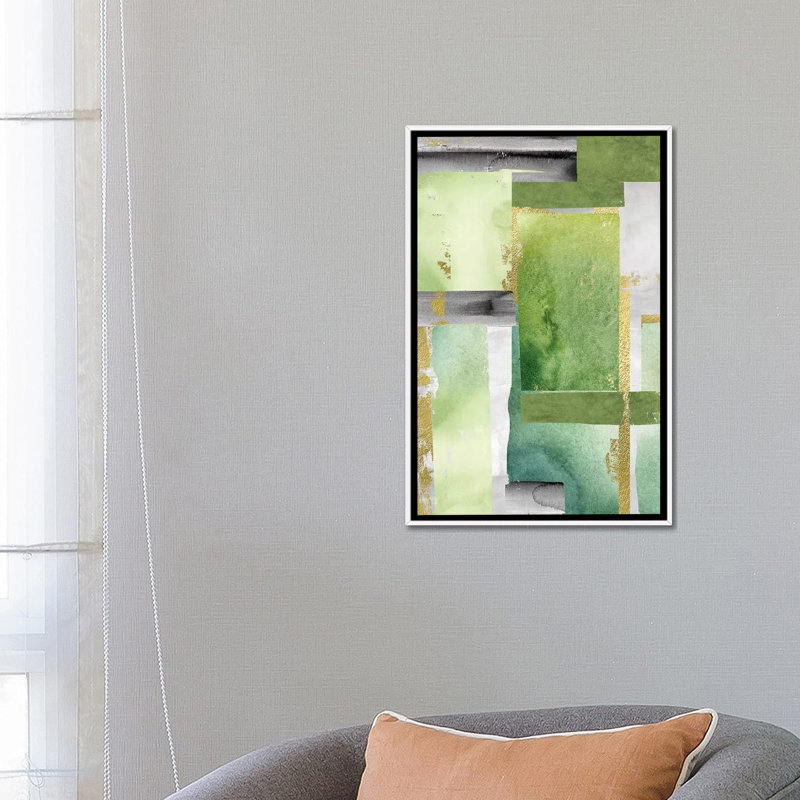Impression « Hg art IV » par Nikki chu, H 26 po x l 18 po x 1,5 po, Cadre blanc