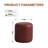 11.8In Small Round Faux Leather Upholstered Ottoman-120539217