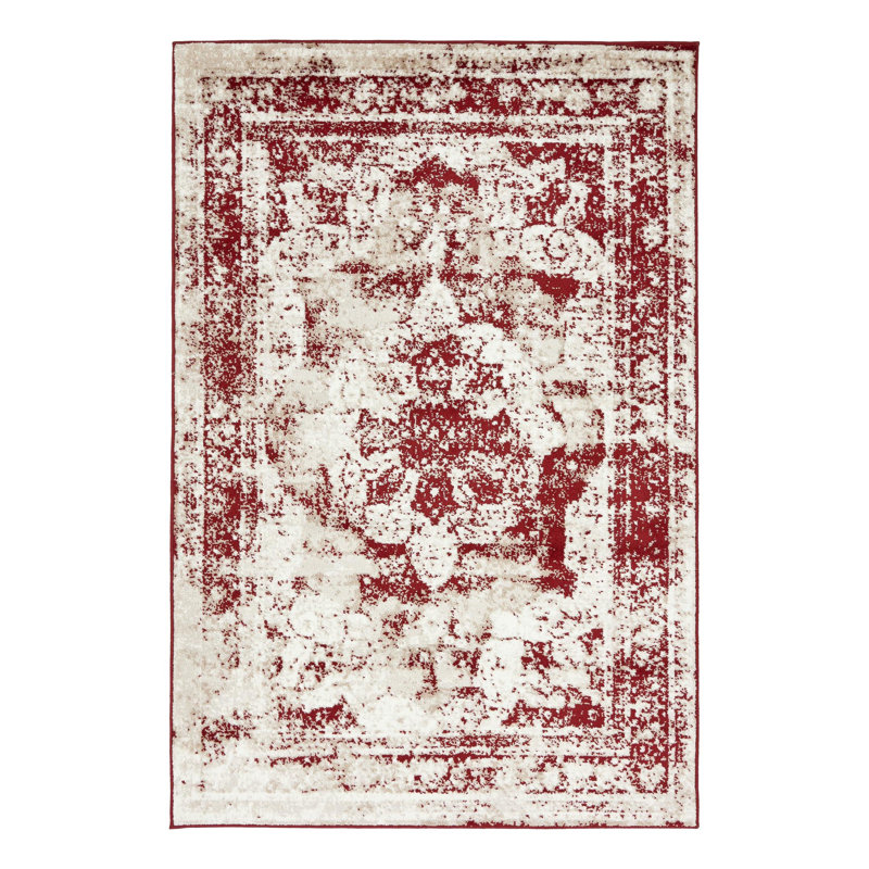 Brandt Oriental Area Rug, Burgundy, Rectangle 3'1" x 5'3"
