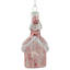 Ornement de Noël en verre rose 3,25 po