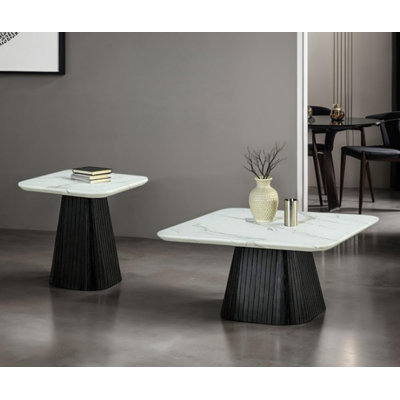 Kareem 2-piece Square Coffee Table Set